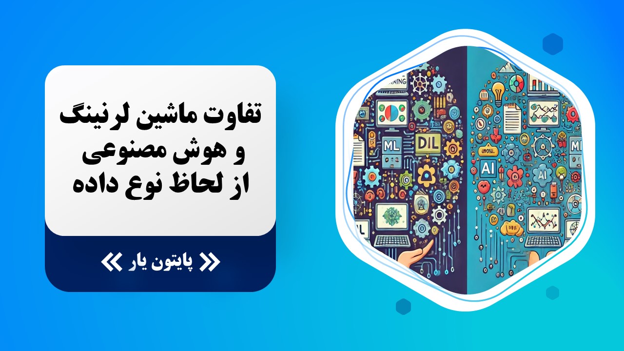 تفاوت ماشین لرنینگ و هوش مصنوعی از لحاظ نوع داده